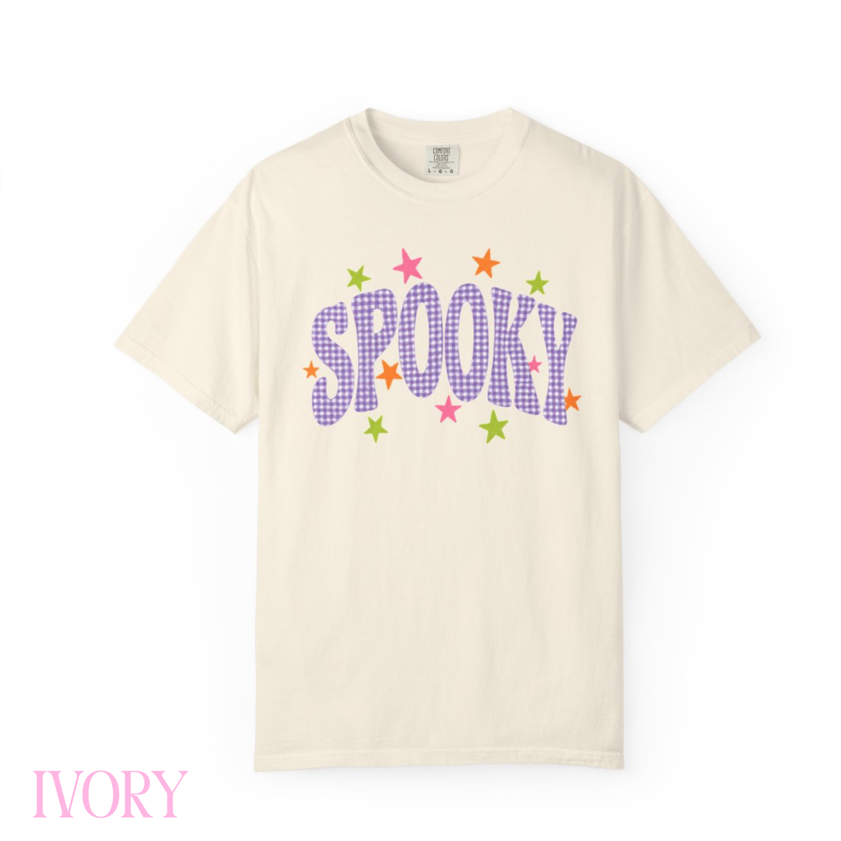 Spooky Gingham Comfort Colors® Halloween Tee