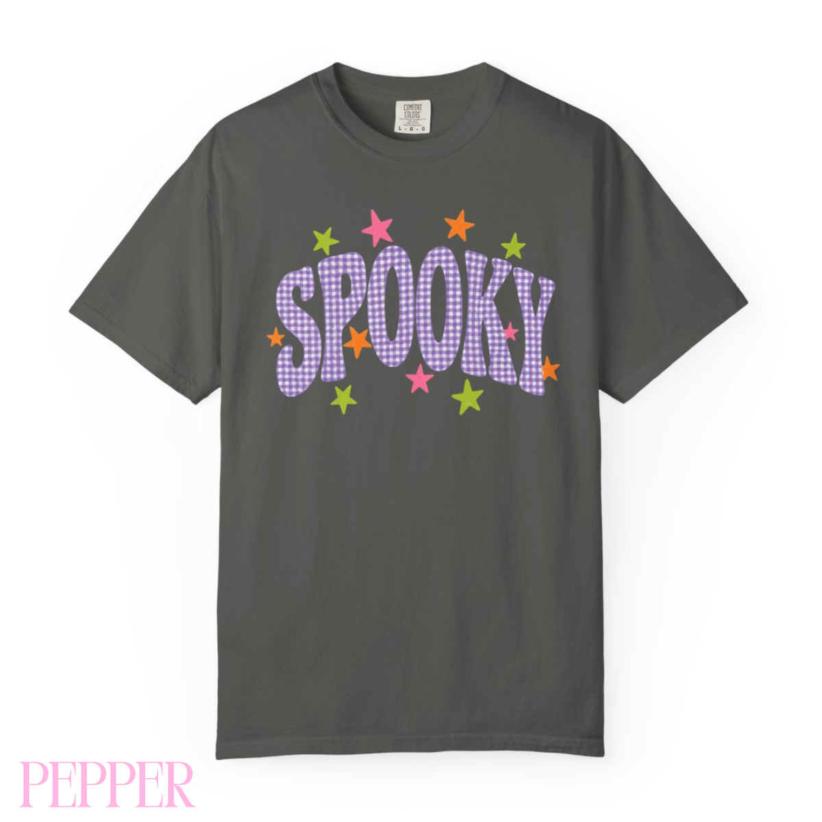Spooky Gingham Comfort Colors® Halloween Tee