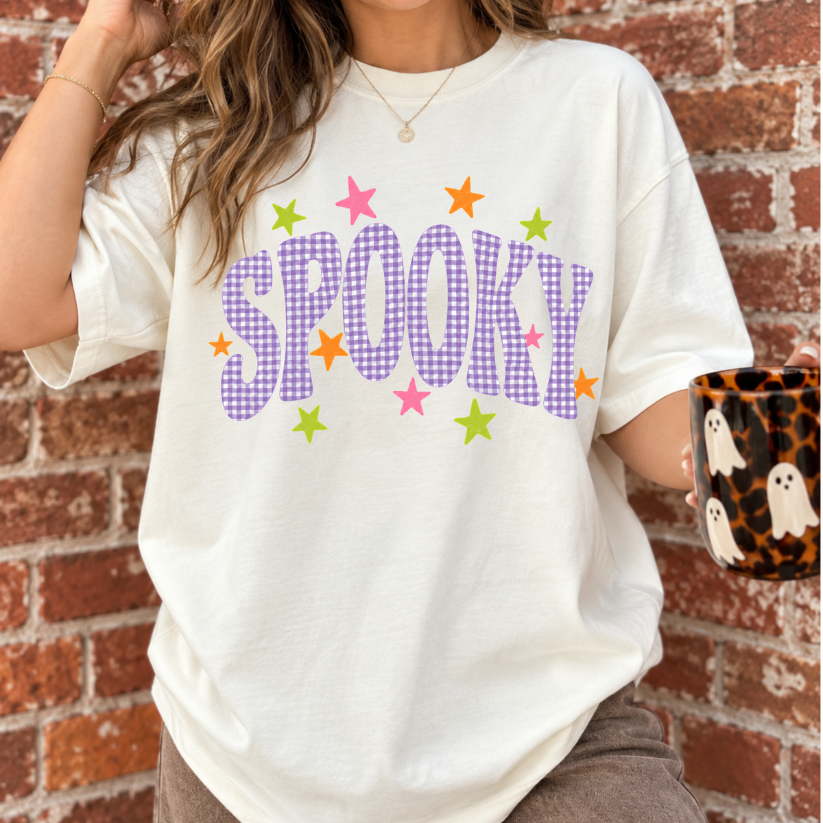 Spooky Gingham Comfort Colors® Halloween Tee