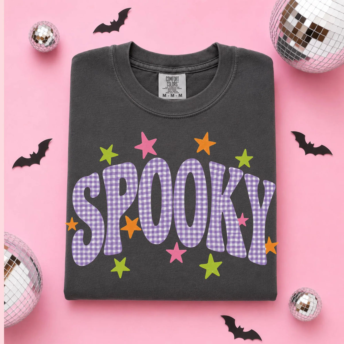 Spooky Gingham Comfort Colors® Halloween Tee