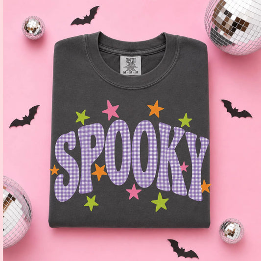 Spooky Gingham Comfort Colors® Halloween Tee